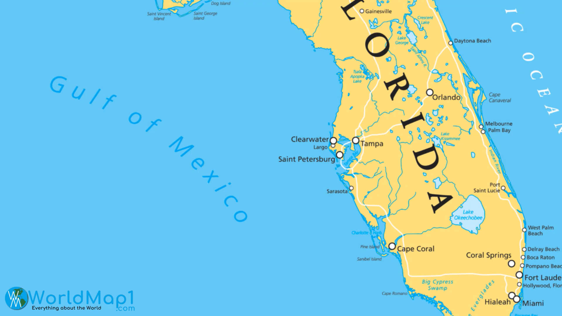 майами флорида на карте америки